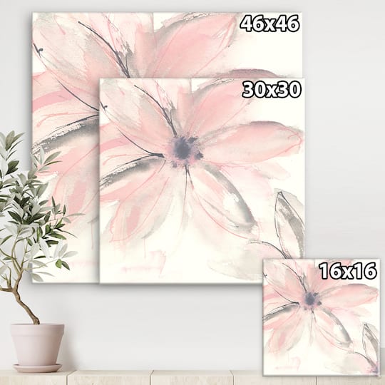 Designart - Pink Shabby Floral II